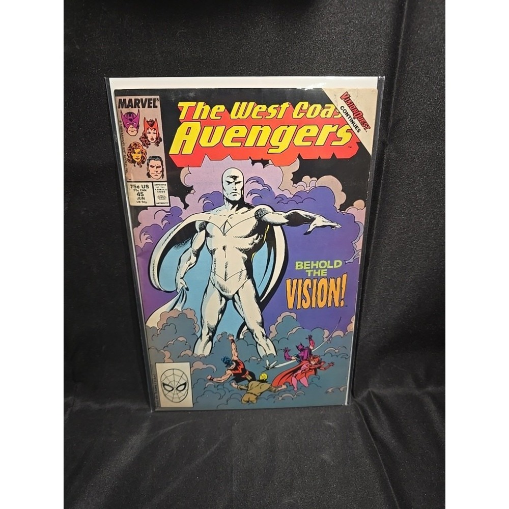 West Coast Avengers 45 Marvel Comics 1989 First White Vision John Byrne Key